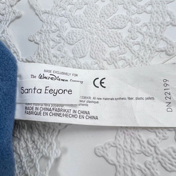 Disney Christmas Santa Eeyore Plush Toy With Red Santa Outfit & Sack Stuffed - Picture 2 of 11